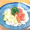 こまりこ😃の作ってみた!投稿(【ひんやりなすのトマト中華だれ】レンチンだけ!娘大絶賛♪)