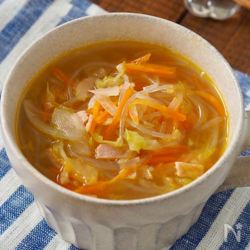 【洋風春雨スープ】10分で完成！野菜の旨みがたっぷり♪
