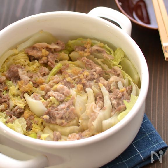 白菜と豚肉の鍋蒸し