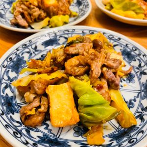 ちひろの作ってみた!投稿(【豚肉とキャベツと厚揚げの旨だれいため】かりじゅわ♡食感最高)
