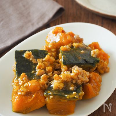 とろみがたまらない！かぼちゃのそぼろ煮