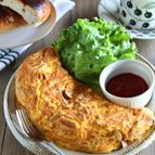 コスパ最高！ちくわとしめじのごちそうチーズオムレツ