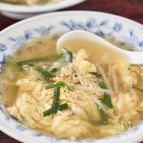 もやしとにらのかきたま中華風スープ