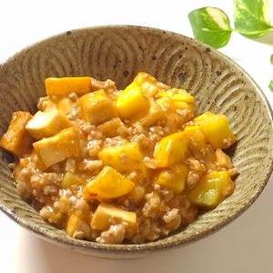 とのちゃまの作ってみた!投稿(【厚揚げとズッキーニの塩麻婆】夏野菜が美味しい崩れない麻婆！)