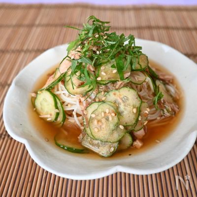 【ツナでアレンジ♪】冷や汁風そうめん