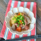 圧力鍋で♪ぷるぷる牛すじ煮込み