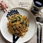 鶏ささみときのこの照り焼きクリームパスタ♪