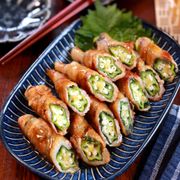 【オクラの肉しそ巻きポン酢バター】味付け簡単！