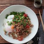 トマトそぼろ和え麺。