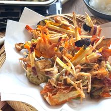 米粉で楽しむ！ザクザク食感の気まぐれかき揚げ！！