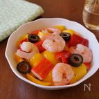 エビとパプリカのスペイン風マリネ