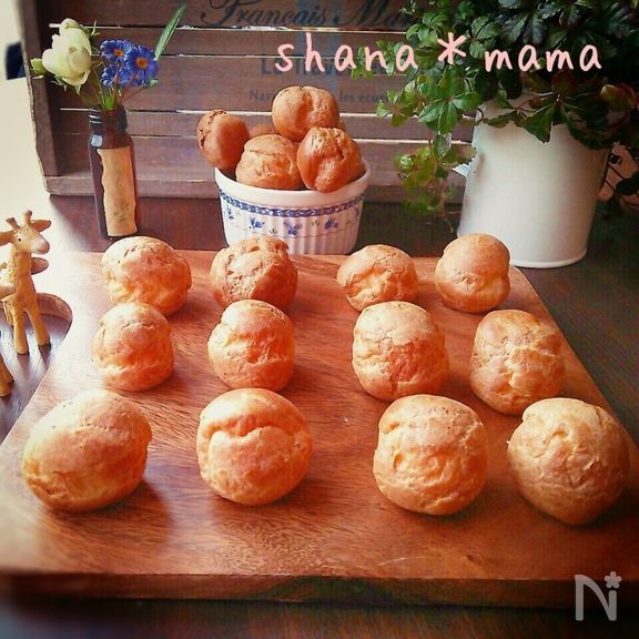 ワンボールワンスプーン♪レンジでプチシュー♪