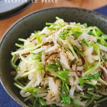 5分で完成！めちゃ旨♡大根と豆苗のやみつき塩昆布中華サラダ