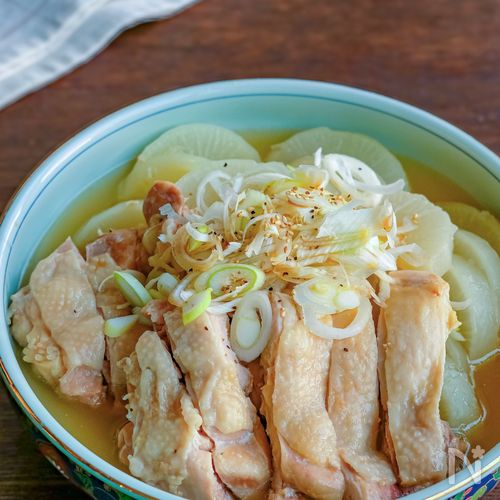 重ねて蒸し煮｜大根と鶏肉のうま塩蒸し煮