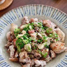 【薬味たっぷり！】豚肉のさっぱり薬味がけ