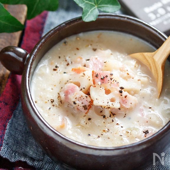 とろ〜り♡れんこんポタージュ【#簡単 #ブレンダー不要】