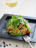 グリル夏野菜の冷製パスタ