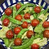 とーるじーじの作ってみた!投稿(きぬさやとミニトマトのごまサラダ)