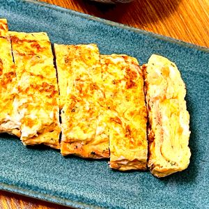 michuの作ってみた!投稿(桜えびと青のりのたまご焼き)