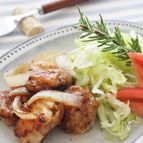 鶏肉と玉ネギの炒め物、バルサミコ風味