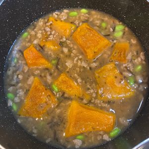 おかか昆布🍙の作ってみた!投稿(【かぼちゃと塩こんぶの鶏そぼろあん】味の決め手は塩こんぶ♪)