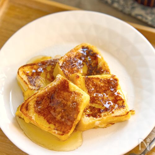 牛乳不要！すぐ焼ける♪フレンチトースト
