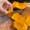 かぼちゃの鶏そぼろ煮の工程1