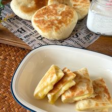 ＼オーブン要らず／　フライパンで焼けるナン