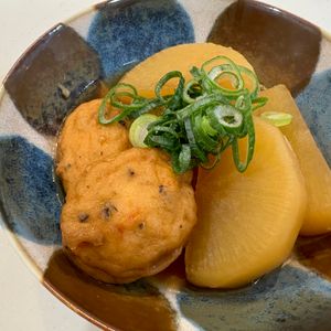 kimiの作ってみた!投稿(白身魚揚げ（がんも）と大根のうま煮【＃作り置き #煮るだけ】)