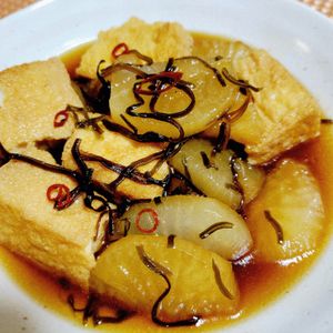 ヴェルの作ってみた!投稿(誰でも簡単♡絶品《大根と厚揚げの塩こんぶ煮》)