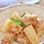 鶏肉と長芋の梅肉炒め