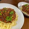 ぽちゃこの作ってみた!投稿(【セロリとひき肉のボロネーゼ】おうちで感動パスタ！)