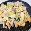 Tethuの作ってみた!投稿(＊豚肉と絹厚揚げと長ねぎとしいたけの甘味噌マヨ炒め＊)