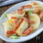 【かぶとベーコンの香ばしにんにく醤油炒め】今日のおつまみ