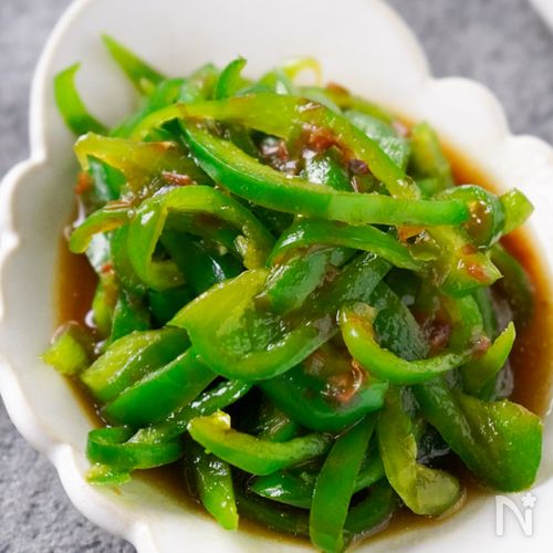 1分副菜『おかかピーマン』レンジで簡単♡