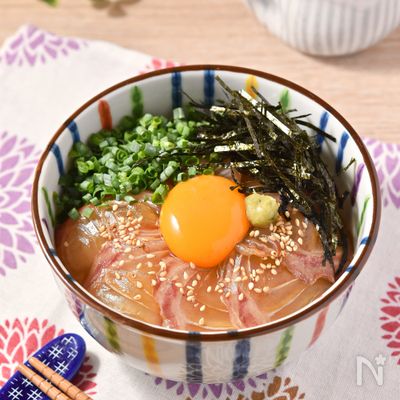 敬老の日にも♪簡単ごちそう丼【宇和島風鯛めし】