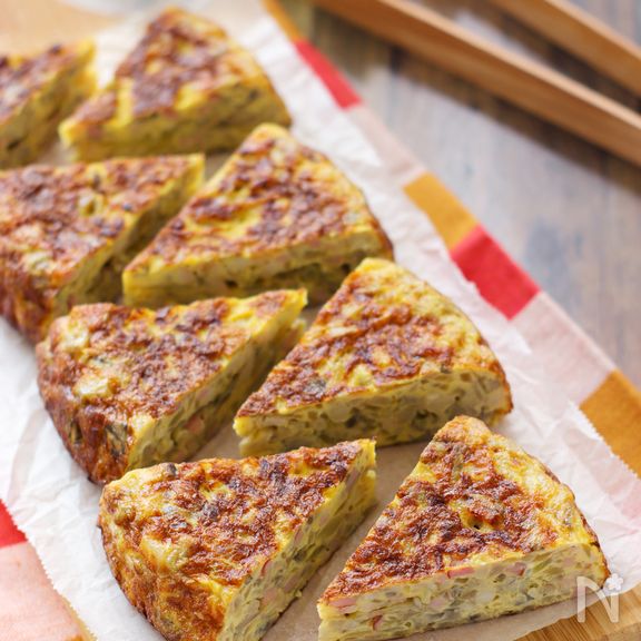 3種のキノコの厚焼きオムレツ（トルティージャ）