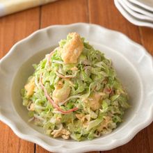 【春キャベツの卵サラダ】たっぷり食べやすい♪