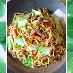 チョロリスの作ってみた!投稿(ガッツリ男子に捧ぐ！『屋台風ソース焼きそば』)