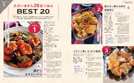 20分・15分・10分・5分と調理時間別にレシピを紹介!