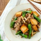 【らくレピ】豚肉と厚揚げのオイスター炒め