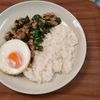 ゆの作ってみた!投稿(【豚そぼろピーマンのガーリックメシ】時短で大満足！)