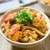 500万再生【きのこと鮭バター炊き込みご飯】の工程3