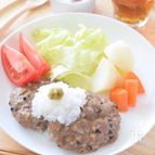 電子レンジで『柚子こしょう和風おろしハンバーグ』日本酒でね～