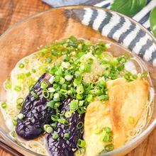 レンジで簡単！10分調理の激うま♡香川名物『茄子そうめん』