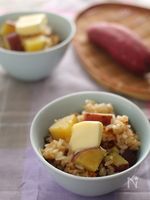 さつまいもと塩こんぶのバターごはん