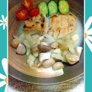 チョロリスの作ってみた!投稿(【きのこソースのチキンステーキ】鶏むね肉がしっとり柔らか！)