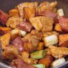 鶏もも肉とさつまいもの甘酢照り焼きの工程5
