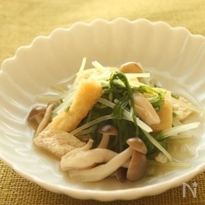 しめじと水菜のさっと煮