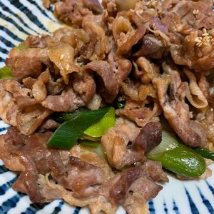 ぐ〜たら子の作ってみた!投稿(間違いない味でご飯が進む！豚こま切れ肉と長ネギの甘辛炒め)